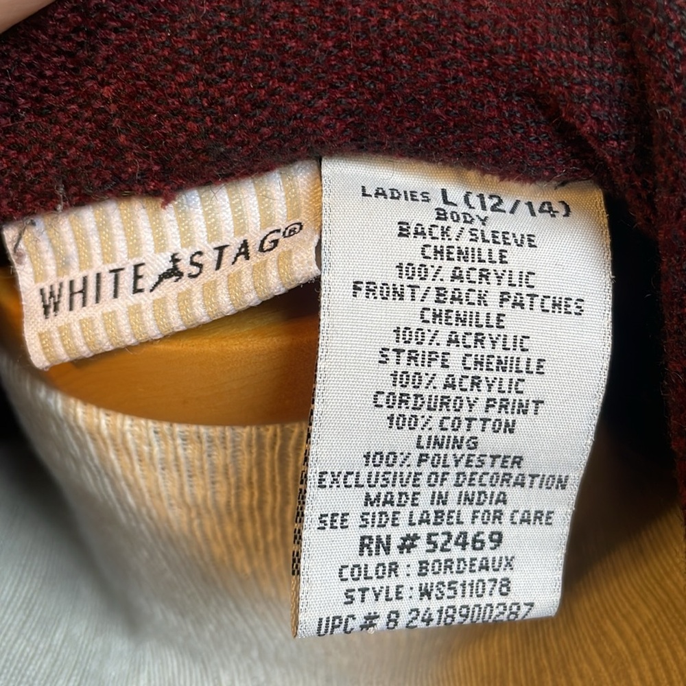 Vintage White Stag Jacket - Patchwork - Beadwork - image 3